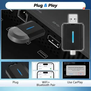 Mini 2-in-1 CarPlay & Android Auto Dongle - Draadloze CarPlay en Android Auto Verbinding